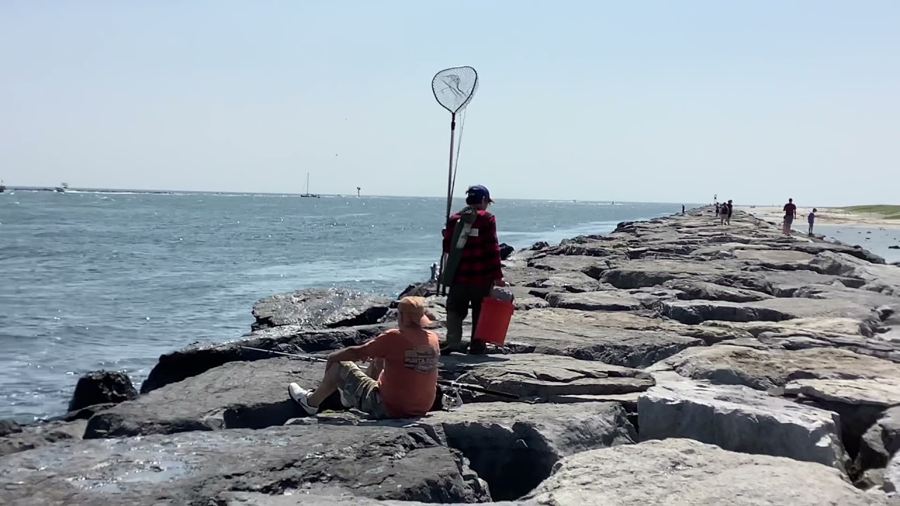 Fishing trip 2021 Barnegat lighthouse and Mantoloking bridge. YouTube