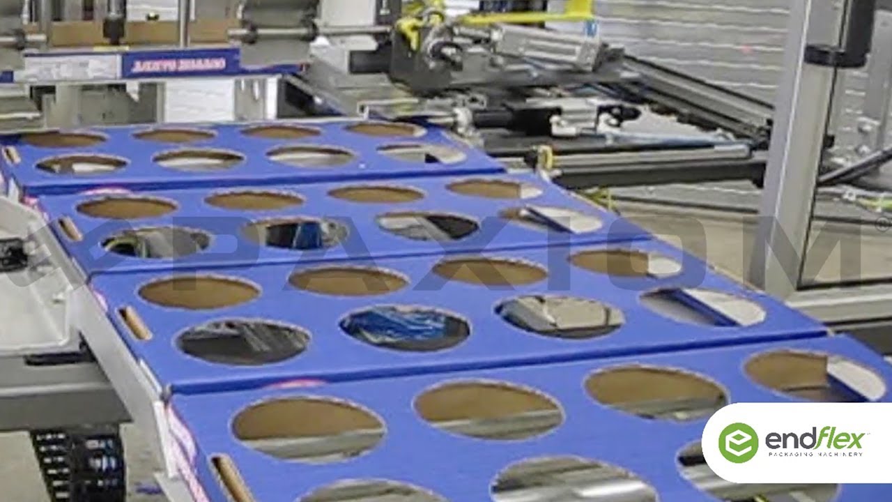 PopLok corrugated display tray forming machine for containers