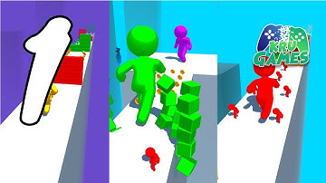 Color Run Stickman 3D Gameplay Walkthrough #1 (Android, IOS)