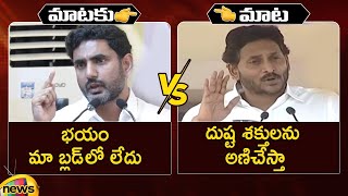 Action And Reaction Nara Lokesh Vs Cm Ys Jagan  Tdp Vs Ycp  Ap Political News  Mango News