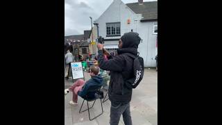 Outdoors live entertainment in Belper UK #outdoors #belper #donterecords #liveentertainment #shorts