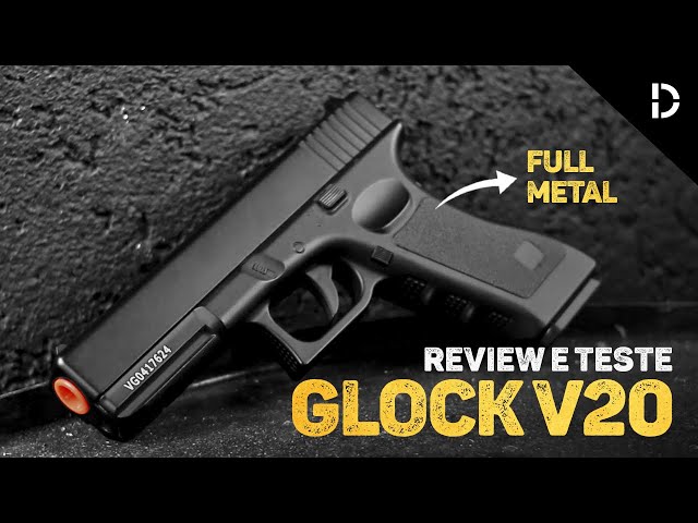 Pistola Airsoft Full Metal Spring Glock Gk-v20 6mm + 1000 Bb