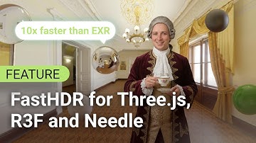FastHDR environments for Three.js, React Three Fiber and Needle