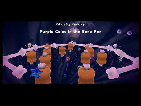 Super Mario Galaxy - Ghostly Galaxy: Purple Coins in the Bone Pen