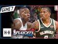 Terry rozier vs eric bledsoe intense game 7 duel highlights 2018 playoffs  scary terry