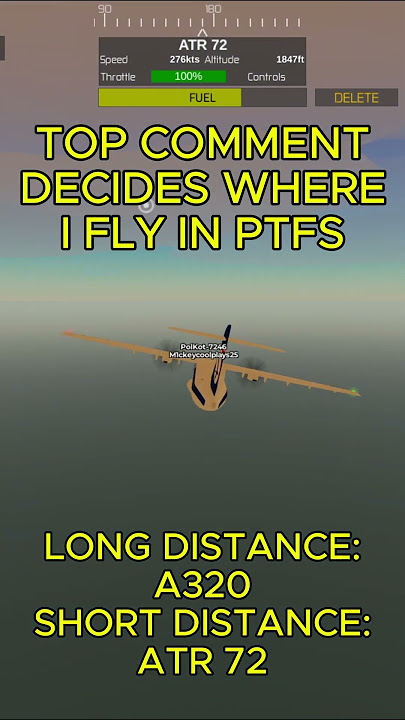 TOP COMMENT DECIDES WHERE I FLY IN PTFS #roblox #ptfs #pilottrainingflightsimulator