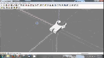 Sketchup of Clip For Torch Table Capacitive Sensor