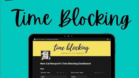 Time Blocking in Notion  (🔗 Link in Bio Below ⬇️)