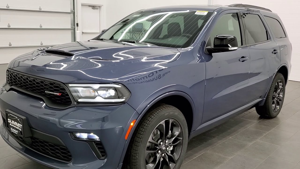 2021 DODGE DURANGO GT AWD BLACKTOP NEW COLOR REACTOR BLUE WALK AROUND