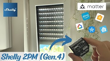 Shelly 2PM Gen4 - Rollläden Smart steuern mit Matter & Apple Home 