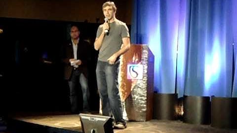 Larry Page na cerimônia de abertura do GSP10, Singularity University