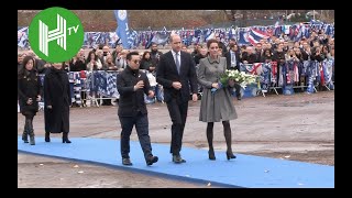 The Duke and Duchess of Cambridge pay tribute to Leicester City owner Vichai Srivaddhanaprabha