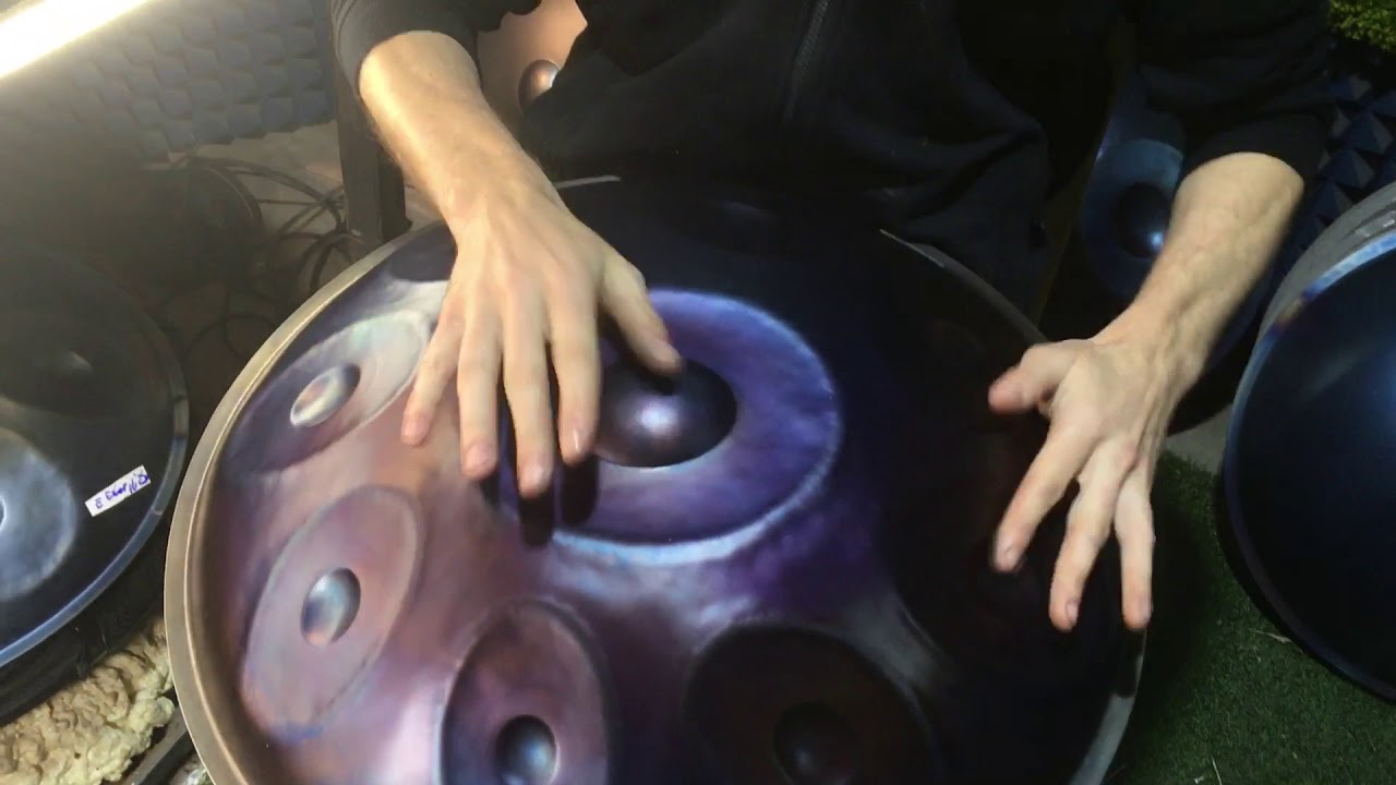 Handpan with ShrutiBox & Voice improvisation