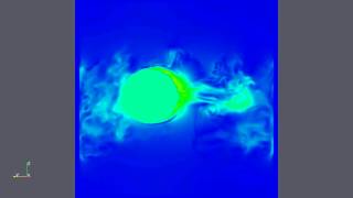 Fluid structure intraction on a fully submerged buoy Profile