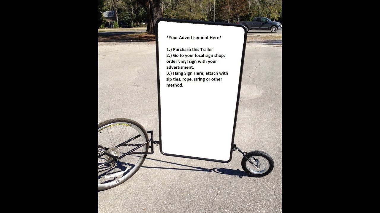 bike advertising trailer