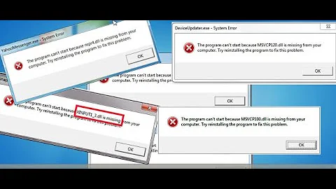 Lỗi thiếu file DLL sửa thiếu file dll hệ thống mới nhất How to Fix DLL file Missing Error
