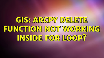 GIS: ArcPy Delete Function not working inside for loop? (2 Solutions!!)