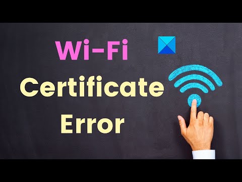 Perbaiki Kesalahan Sertifikat WiFi di Windows 1110