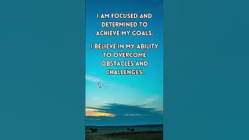 Affirmations for Persistence and Determination #affirmations #affirmationshortvideo #success
