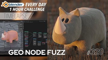 Perfect Fuzz with Geometry Nodes - Blender Every Day #320