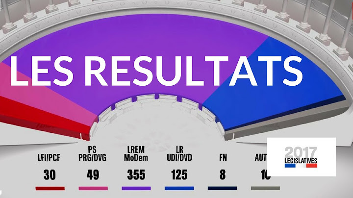 Les résultats à 20H du second tour des élections législatives – 18 juin 2017 (France 2)