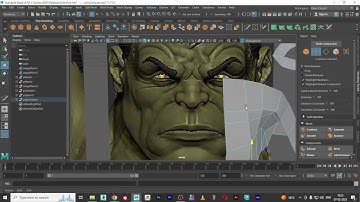 Maya hulk face modeling