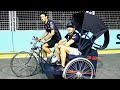 Daniel ricciardo and max verstappen lap singapore on a trishaw