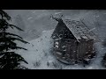 BRUTAL ALASKAN WINTER with EXTREME COLD and blizzard for sleeping. SEVERE WINTER STORM 2024