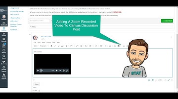 Zoom Recording to Canvas Post