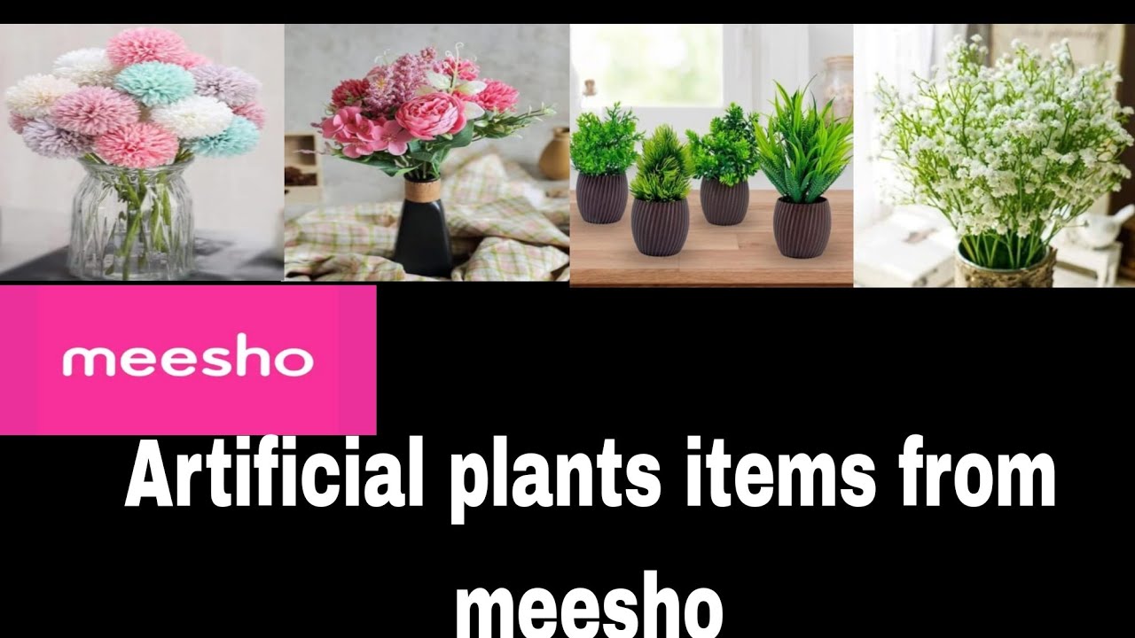 Artificial plants and decor items from
