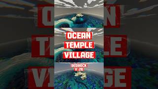 Ocean Temple Village Seed (Minecraft Bedrock 26) 🏛️🌊 #minecraft