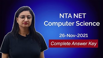 NTA UGC NET Computer Science 26 November 2021 (Q-9) #CompleteAnswerkey #ExpectedCutOff #NTA2021