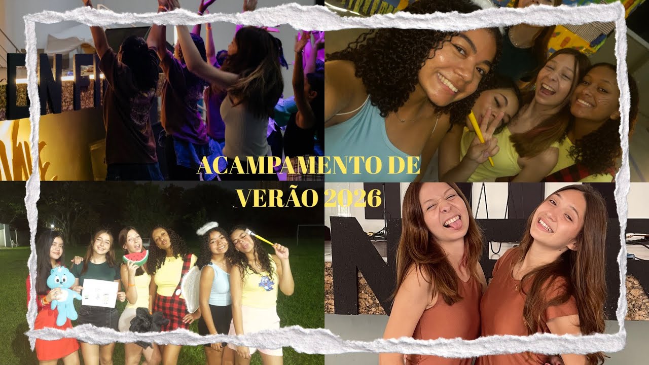 Vlog do acampamento de verão! ☀️❤️‍🔥