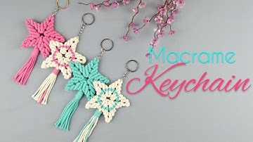 Macrame Keychain | Macrame Keychain Tutorial For Beginners