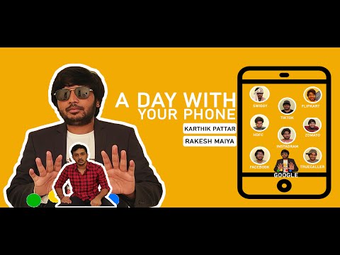 A day with your phone | Kannada sketch comedy | Rakesh Maiya | Karthik Pattar | Lolbagh