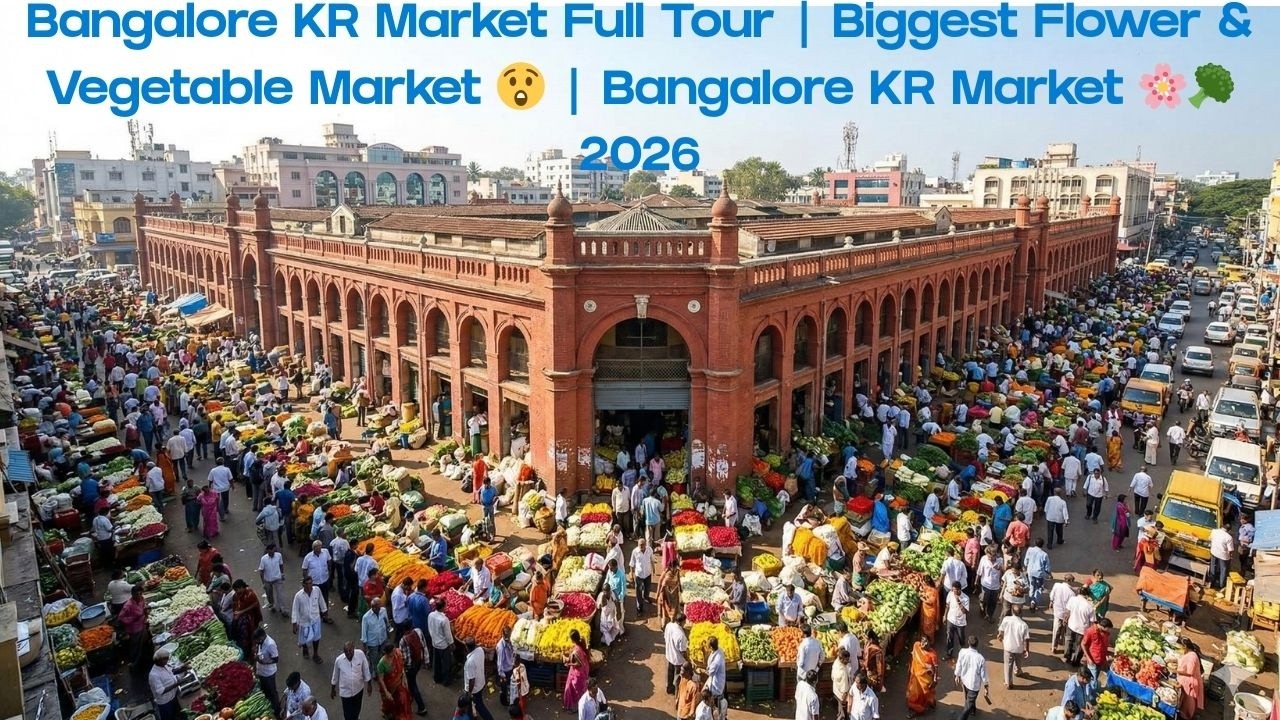 Bangalore KR Market Full Tour  | Biggest Flower Market in Bangalore 😲