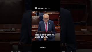 Did Senate Minority Leader Chuck Schumer really just... pass gas mid-speech on the Senate floor?