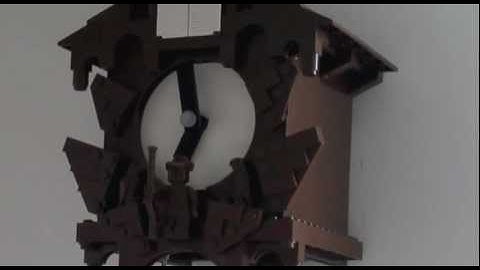 Lego cuckoo clock strikes seven