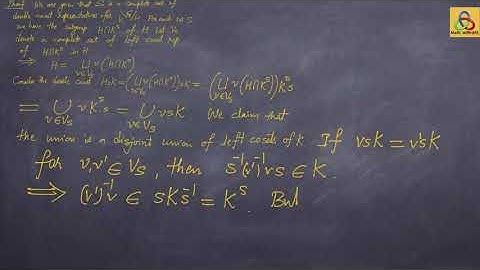 Representations of finite groups Lecture 19 Mackey