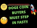 DOGE COIN BUYERS (DOGE) MUST STEP IN FAST!! | CRYPTO PRICE PREDICTION | TECHNICAL ANALYSIS$