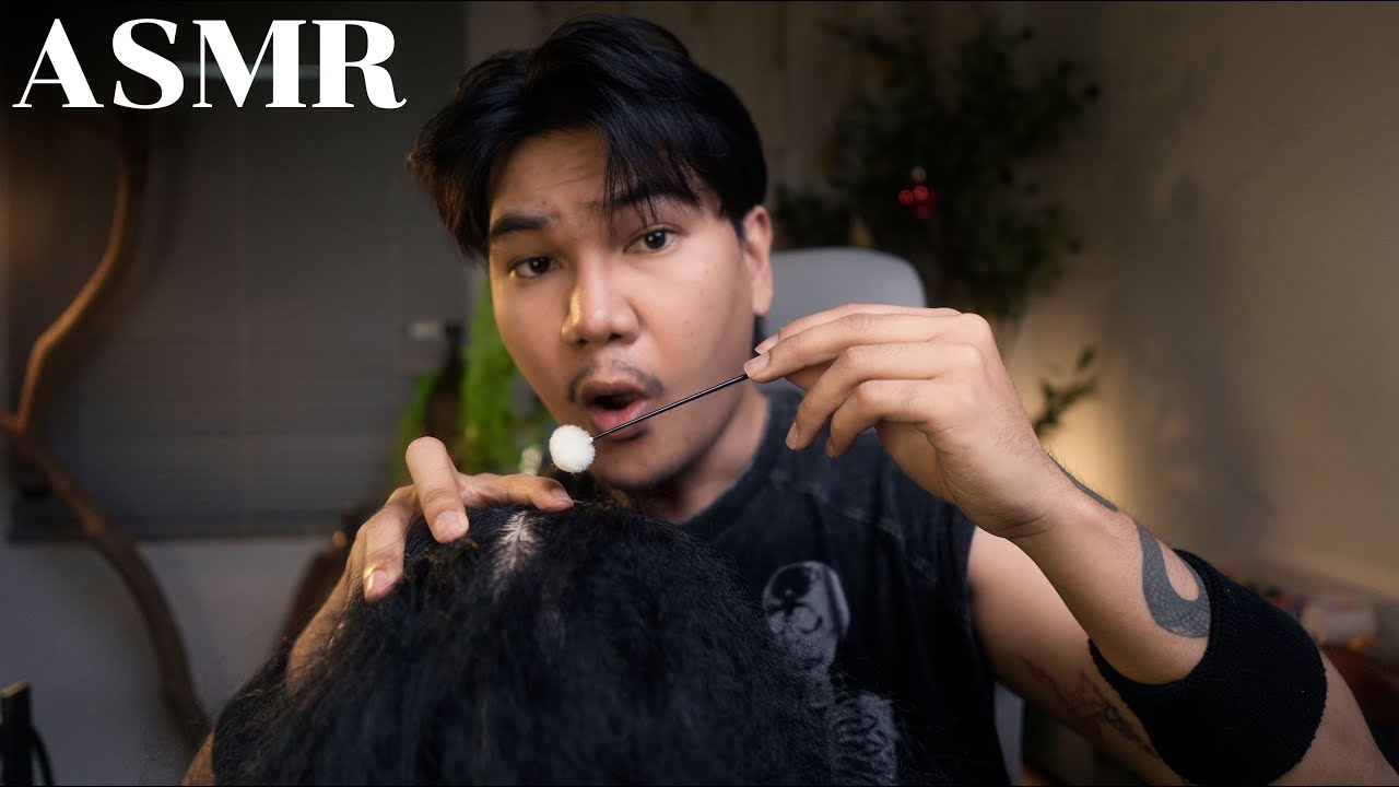 ASMR Head Spa สปาหัวอลิซ แต่หัวน้องยังไหวใช่มั้ยครับ (เกาหัว, หาเหา, เซรั่ม, เสียงปาก)