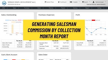 (华语) Salesman Report - Salesman Commission By Collection Month Report (Webmax ERP System) (V3)
