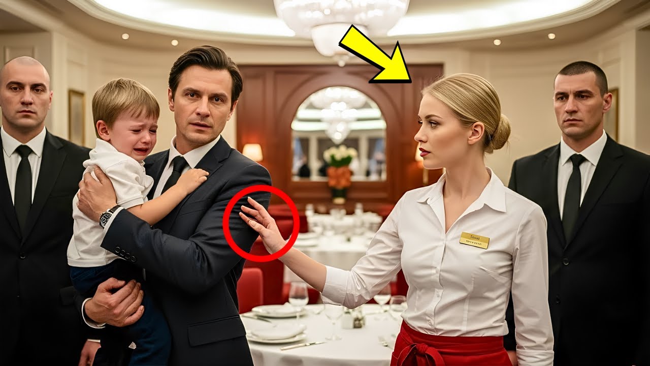 Milliardärssohn weinte weiter im Restaurant – bis die Kellnerin sagte: „Er braucht nur eine Mutter…“