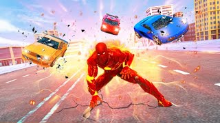 Flying Fire Hero City Rescue Mission | Flying Fire Hero Robot Transform Android Gameplay screenshot 3