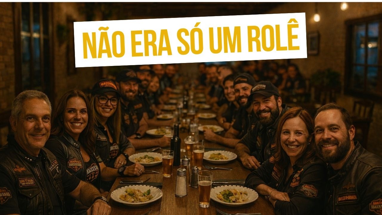 Não era só um rolê: esse passeio de moto emocionou