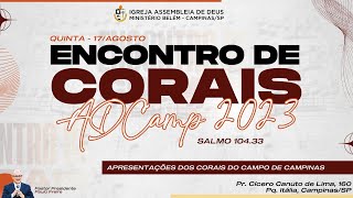 ENCONTRO DE CORAIS | QUINTA-FEIRA | 17/08/2023