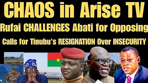 CHAOS In Arise TV, Rufai CHALLENGES Abati For Opposing Calls for Tinubu to Resign Over Insecurity