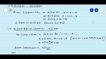 Intersection and union of subspaces of a vector space