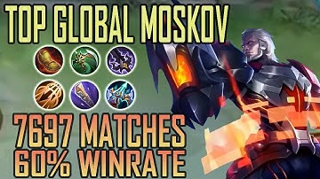 155% ATTACK SPEED BUILD MOSKOV | TOP GLOBAL MOSKOV BEST BUILD 2023 ~ MLBB