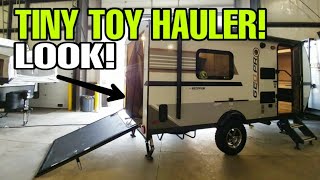 Smallest 18ft TOY HAULER Travel Trailer RV! MUST SEE!